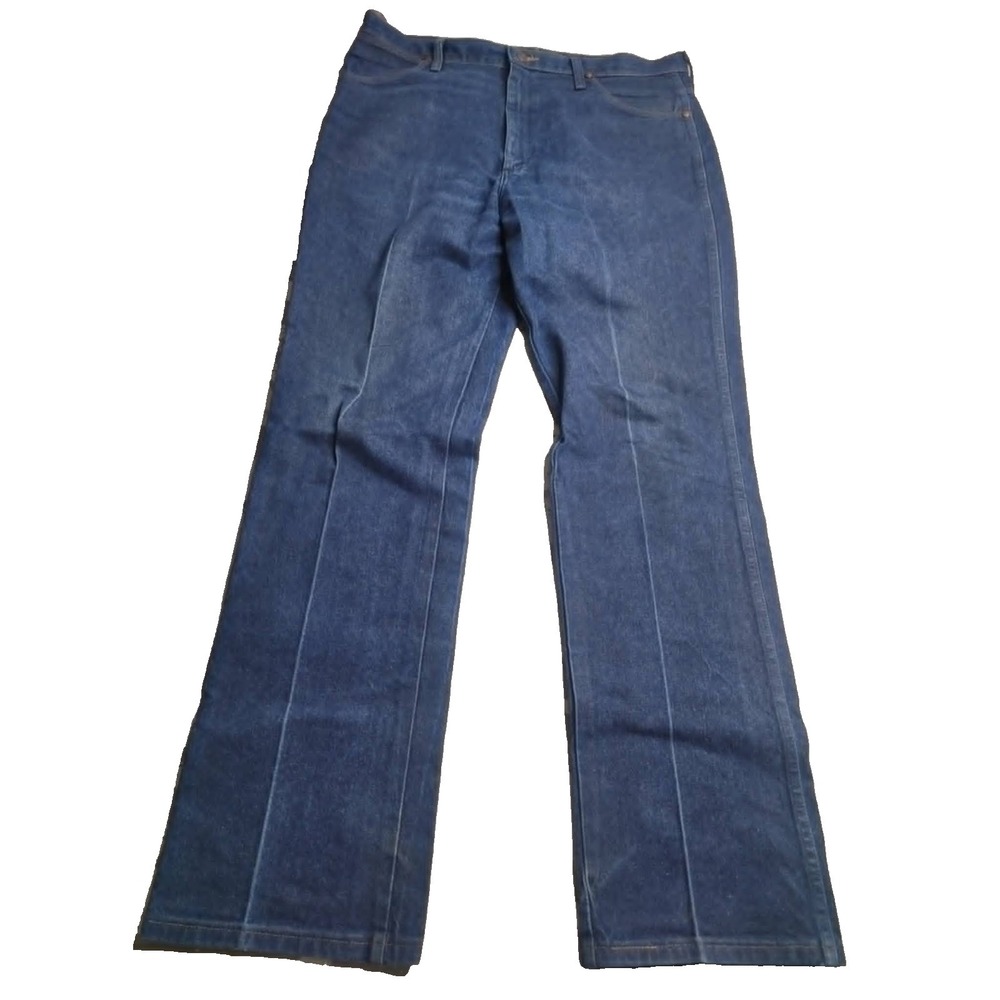 Wrangler‎ 936DEN Denim Jeans Men's 38x34 100% Cotton Western Cowboy